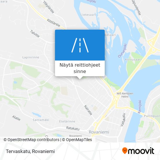 Tervaskatu kartta