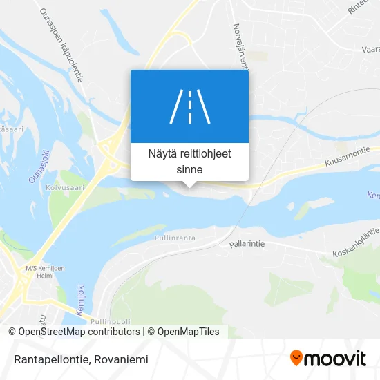 Rantapellontie kartta