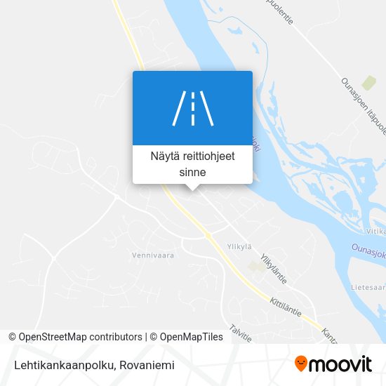 Lehtikankaanpolku kartta