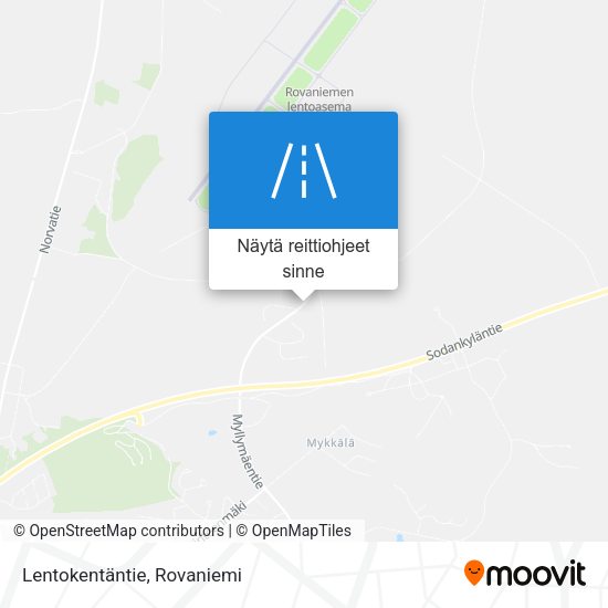 Lentokentäntie kartta