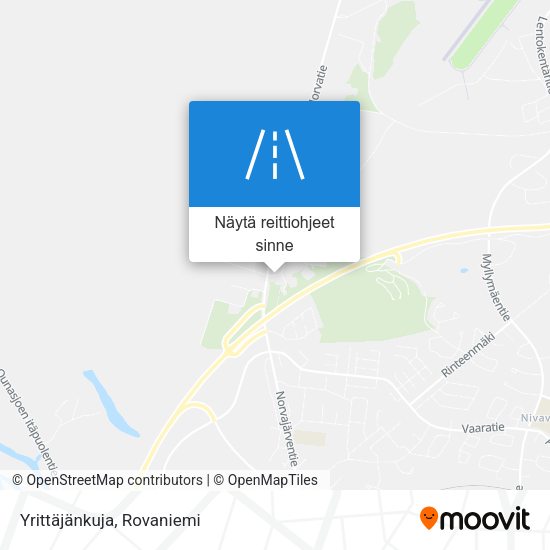 Yrittäjänkuja kartta