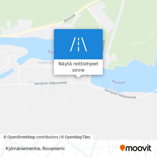 Kylmäniementie kartta