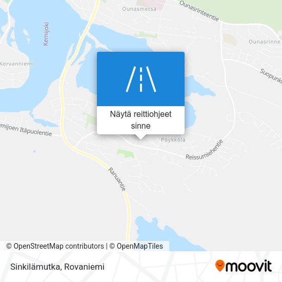 Sinkilämutka kartta