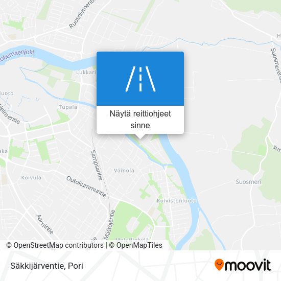 Säkkijärventie kartta