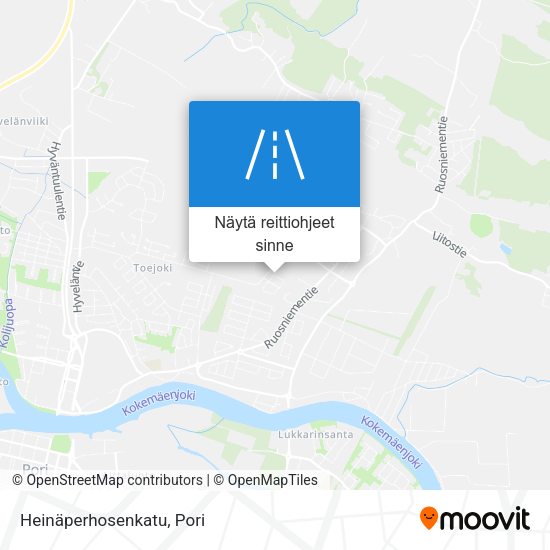 Heinäperhosenkatu kartta