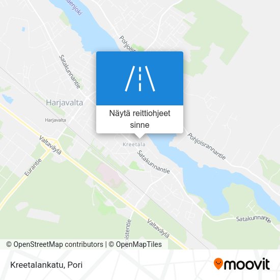 Kreetalankatu kartta