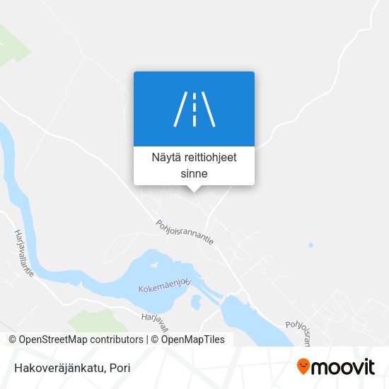 Hakoveräjänkatu kartta