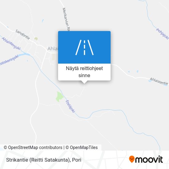 Strikantie (Reitti Satakunta) kartta