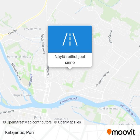 Kiitäjäntie kartta