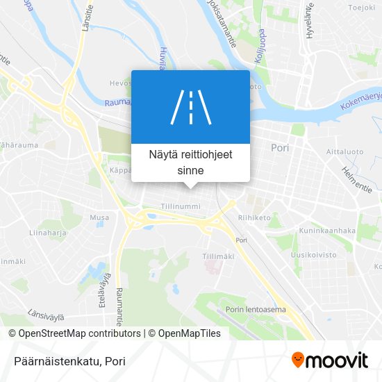 Päärnäistenkatu kartta