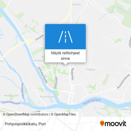 Pohjoispoikkikatu kartta