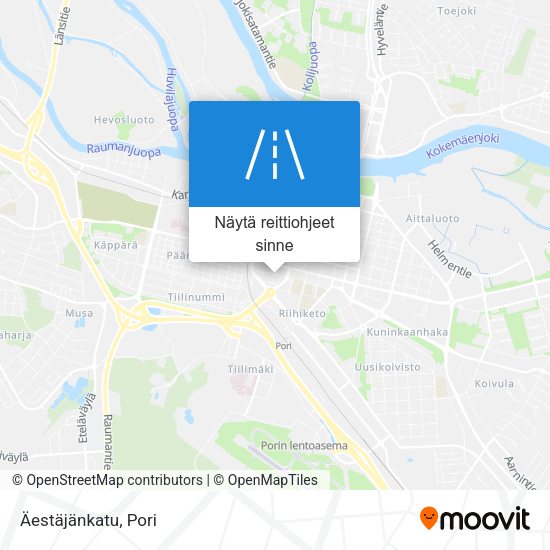 Äestäjänkatu kartta
