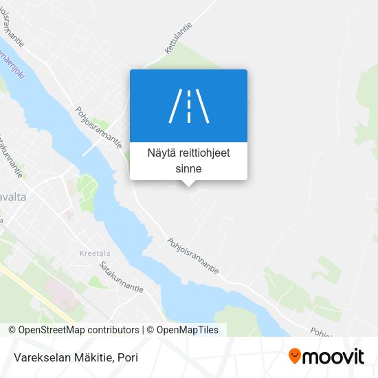 Varekselan Mäkitie kartta