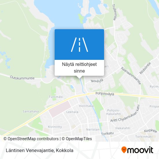 Läntinen Venevajantie kartta