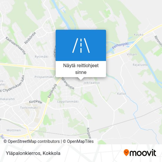 Yläpalonkierros kartta