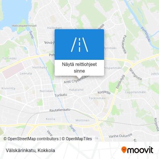 Välskärinkatu kartta