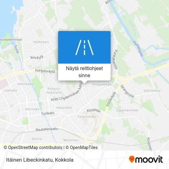 Itäinen Libeckinkatu kartta