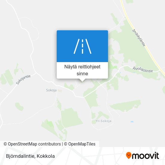 Björndalintie kartta