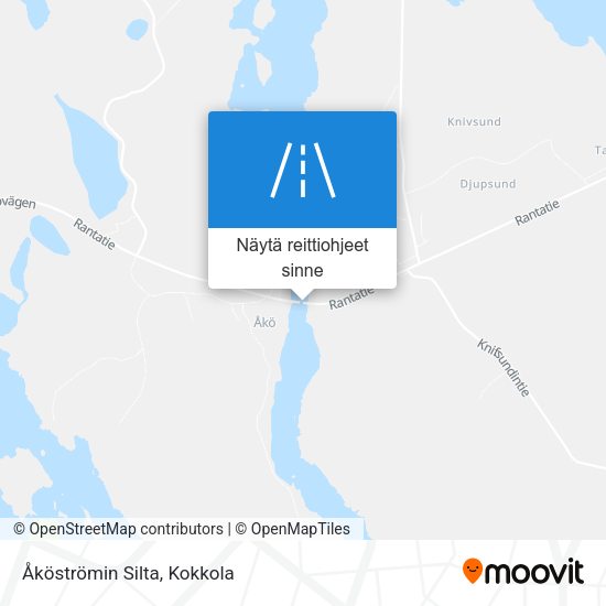 Åköströmin Silta kartta
