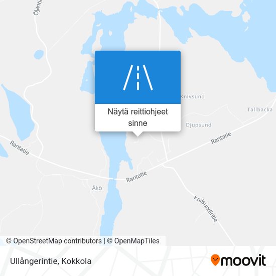 Ullångerintie kartta