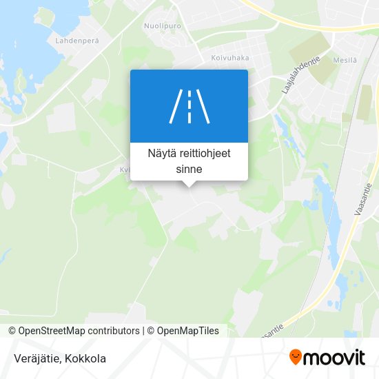 Veräjätie kartta