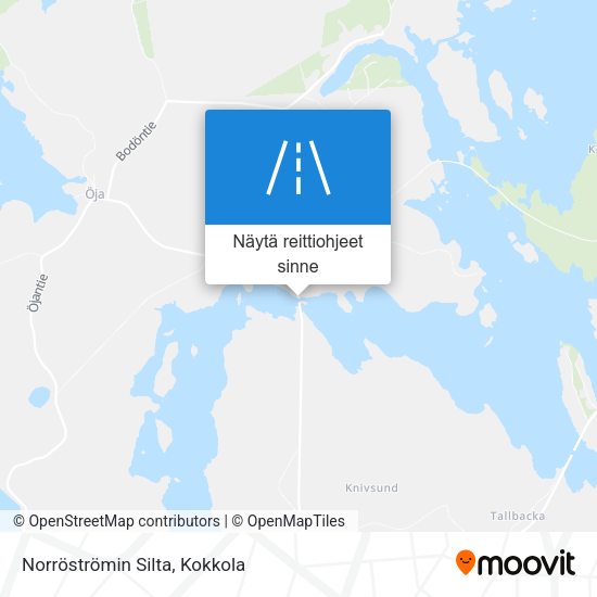 Norröströmin Silta kartta