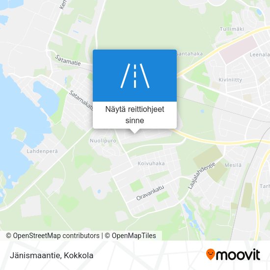 Jänismaantie kartta