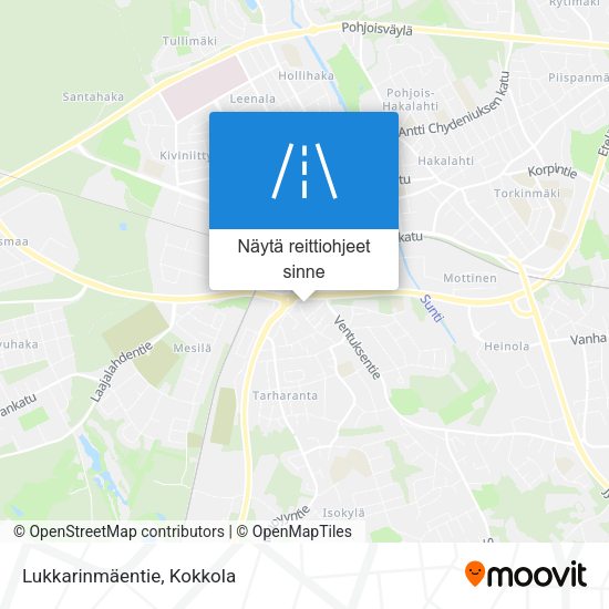 Lukkarinmäentie kartta