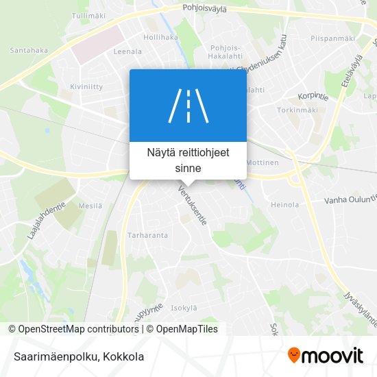 Saarimäenpolku kartta