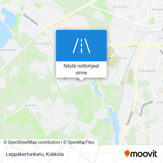 Leppäkertunkatu kartta