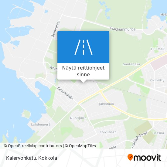 Kalervonkatu kartta