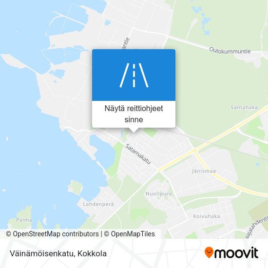 Väinämöisenkatu kartta