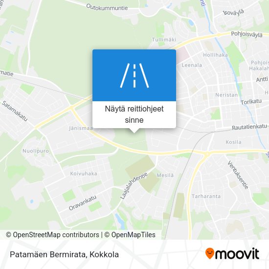 Patamäen Bermirata kartta