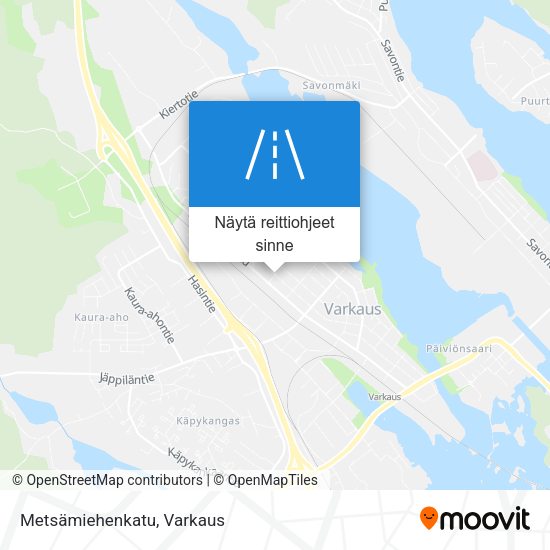 Metsämiehenkatu kartta