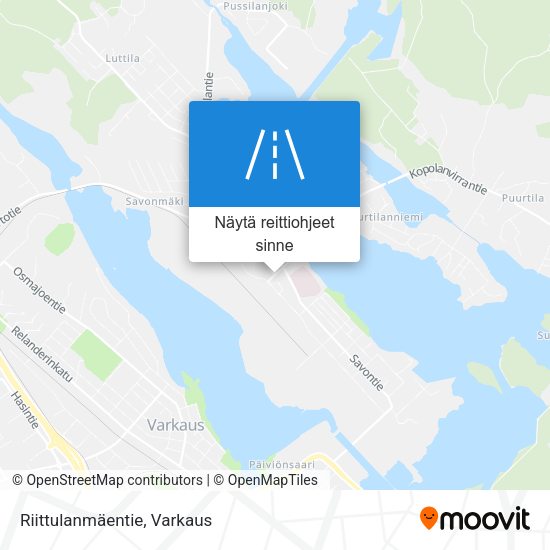 Riittulanmäentie kartta