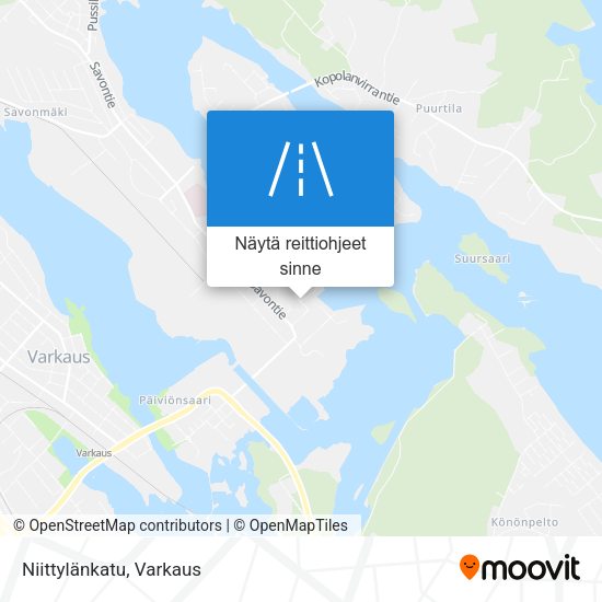 Niittylänkatu kartta