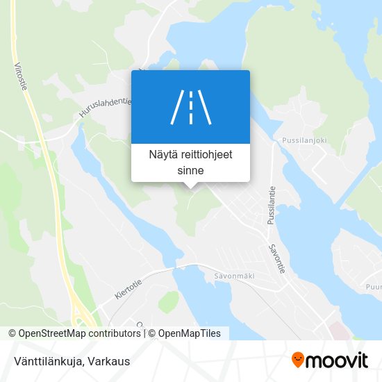 Vänttilänkuja kartta