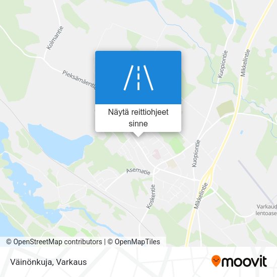 Väinönkuja kartta