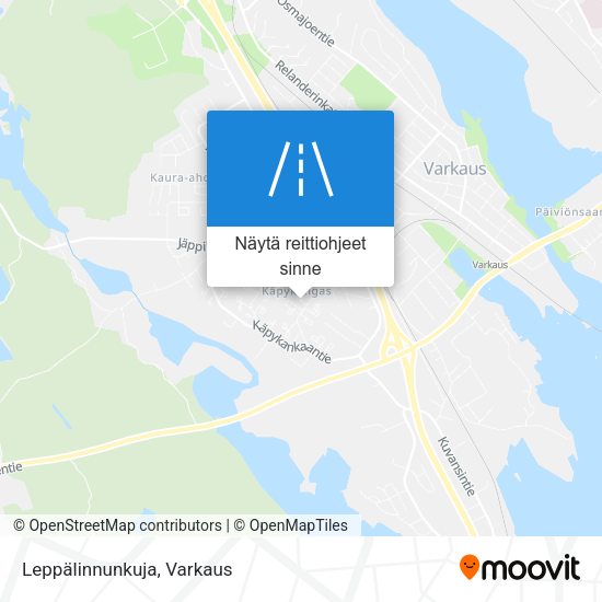 Leppälinnunkuja kartta