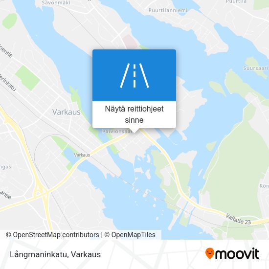 Långmaninkatu kartta
