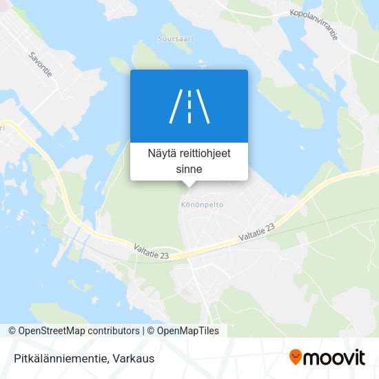 Pitkälänniementie kartta
