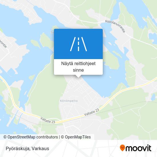 Pyöräskuja kartta