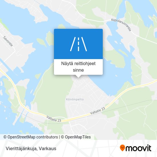 Vierittäjänkuja kartta
