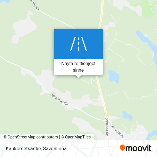 Kaukometsäntie kartta