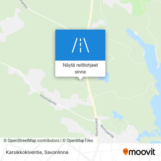Karsikkokiventie kartta