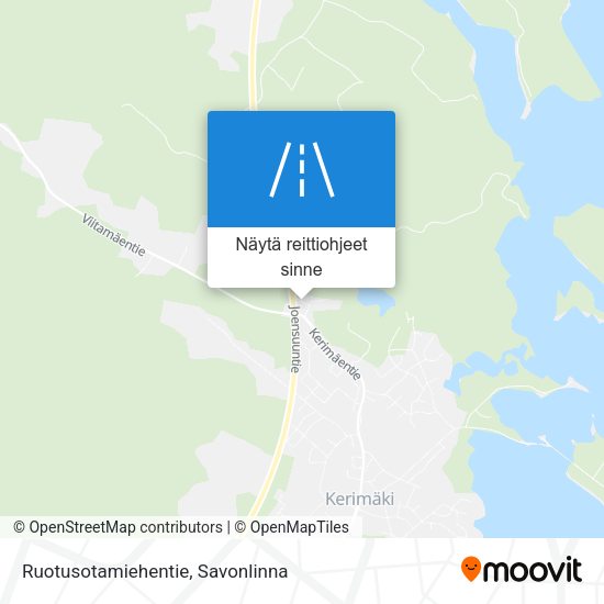 Ruotusotamiehentie kartta