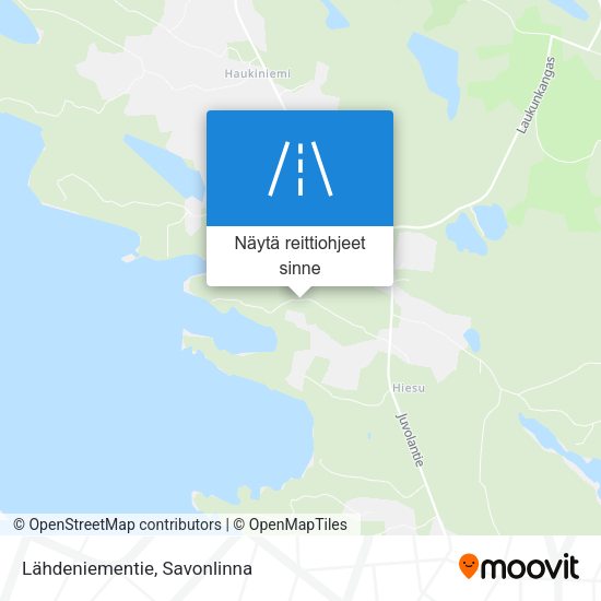 Lähdeniementie kartta