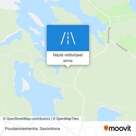 Poudanniementie kartta