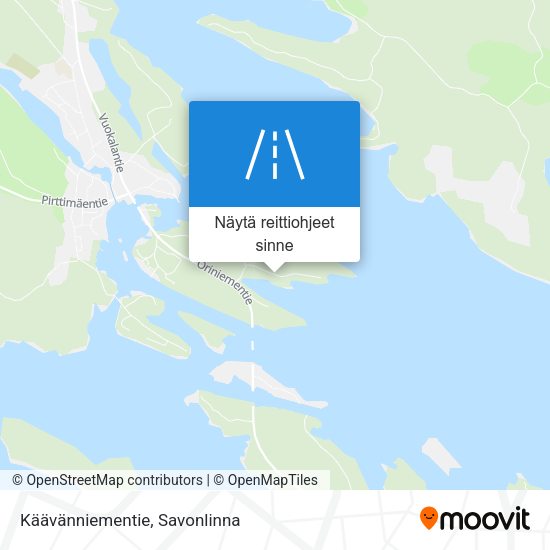 Käävänniementie kartta