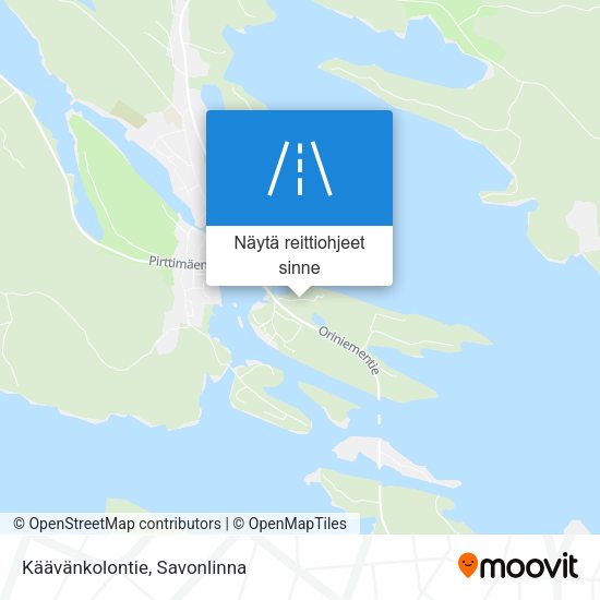 Käävänkolontie kartta
